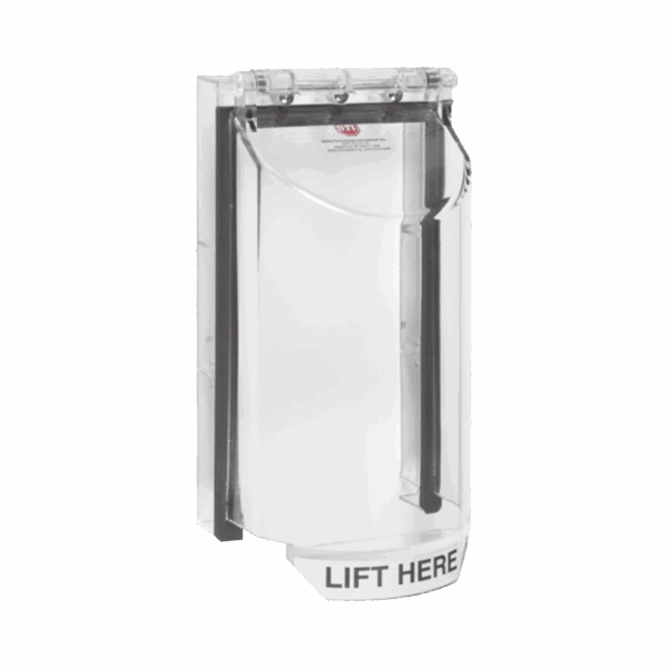 Cubierta De Policarbonato Serie Bopper Stopper®, Para Lectora, Sin Llave, Transparente, Texto En Inglés
