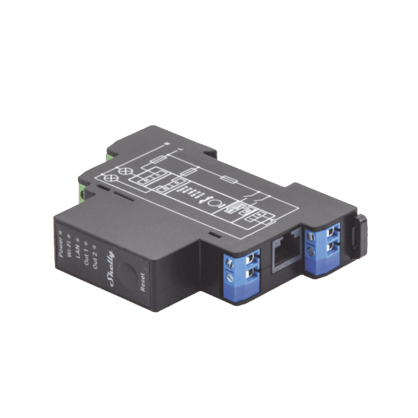 Relevador inalámbrico inteligente WIFI y Ethernet / Industrial y residencial / Hasta 16A / 2 canales