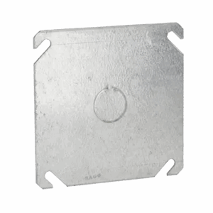 Tapa Cuadrada con Entrada de 1/2 para caja de 4″.