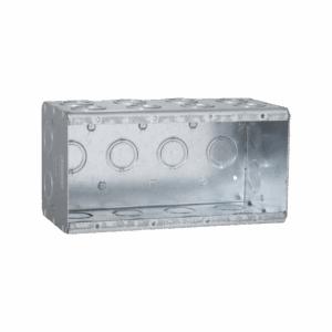 Caja Multigang de 4 Gangs/ Profundidad de 3-1/2″/ 24 Entradas de 1/2″ – 3/4″.