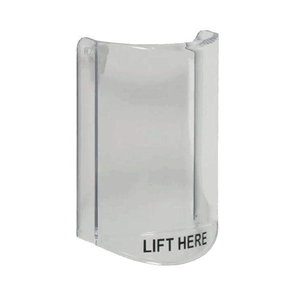 Cubierta Protectora De Policarbonato, Súper Resistente, Sin Sonido, Texto En Ingles, Para Botones Multiusos Serie Stopper® Station De STI