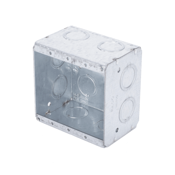 Caja Multigang de 2 Gangs/ Profundidad de 2-1/2"/ 12 Entradas de 1/2" - 3/4".