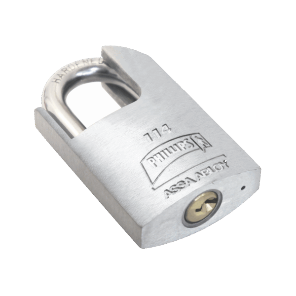 Candado Metálico Robusto para Puertas / Llave PH-52 para 5 pernos de combinación / Diseño Anti-palanca con Gancho Protegido.