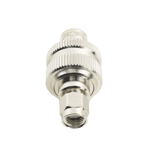 Conector SMA Macho Inverso de Anillo Plegable para RG-8/U, 9913, LMR-400, Níquel/ Oro/ Teflón.