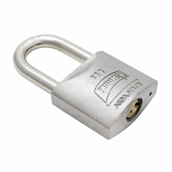 Candado Metálico de Gancho Largo / Llave PH-32 para 4 pernos de combinación / Cuenta con barreno para salida de agua.