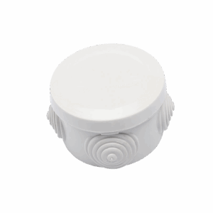 Caja Derivación-Conexión de Plástico Circular con 4 Glándula...