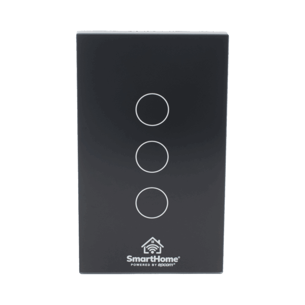 (Wifi) Apagador switch inalámbrico WIFI, control de 3 regresos de carga, 110V