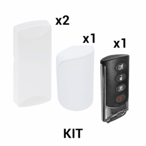 KIT Básico Sensores Inalámbricos – Incluye 2 Contactos Magnéticos, 1 PIR y 1 Llavero – Compatibles con Honeywell y PRO4GEN2