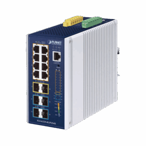 Switch Industrial Capa 3 de 8 Puertos 10/100/1000T PoE 802.3...