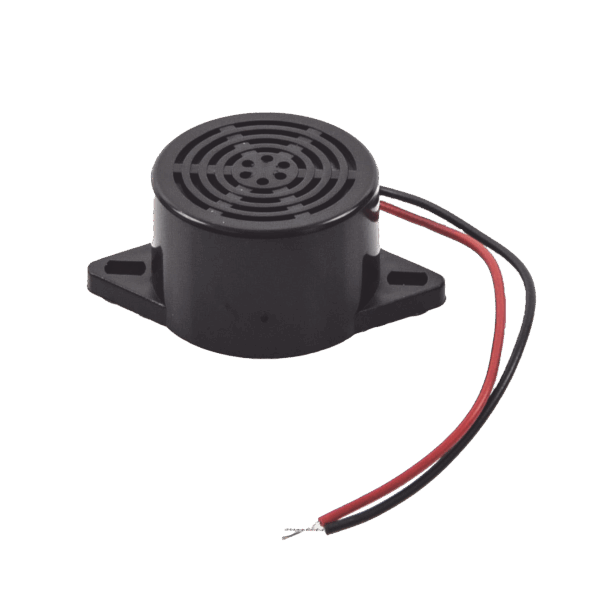 Zumbador 85 dBi a 12 Vcc para Chapas y Contrachapas permite avisar que la puerta se esta abriendo.