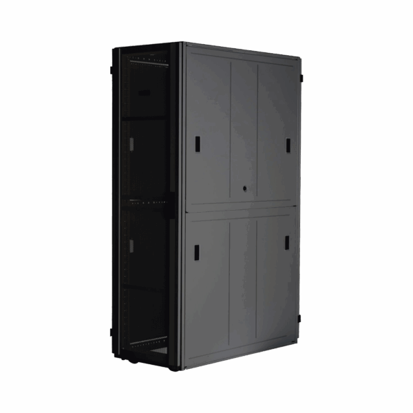 Gabinete FlexFusion™ XGL (Light) para Centros de Datos, 42 UR, 800 mm de Ancho, 1070 mm de Profundidad, Fabricado en Acero, Color Negro