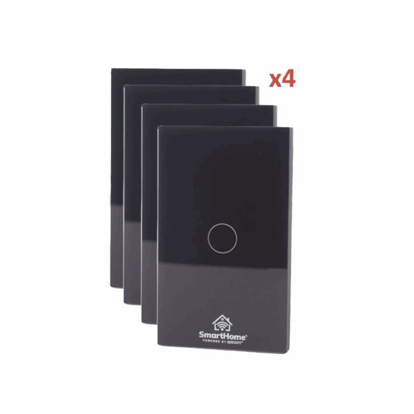 (Wifi) KIT 4 apagadores inteligentes Wifi compatibles con Alexa y GoogleHome