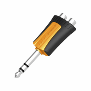 Conector Estéreo |  1/4in – 2 x RCA hembra | Adaptador...