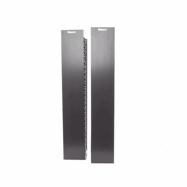 Organizador Vertical NetRunner, Doble (Frontal y Posterior), para Rack Abierto de 45 Unidades, 6.7in de Ancho, Color Negro