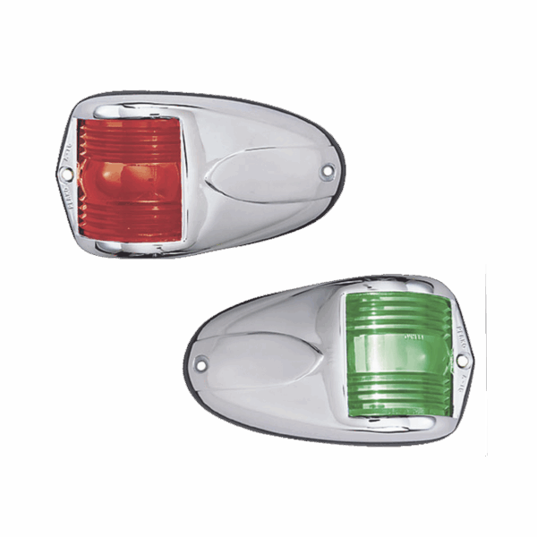 Set de Luces Laterales de Montaje Horizontal con Carcasa de Acero para Embarcaciones a Motor de Menos de 12 Metros