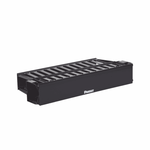 Organizador de Cables Horizontal PatchLink, Doble (Frontal y Posterior), Con Tapa Extendida, Para Rack de 19in, 2UR