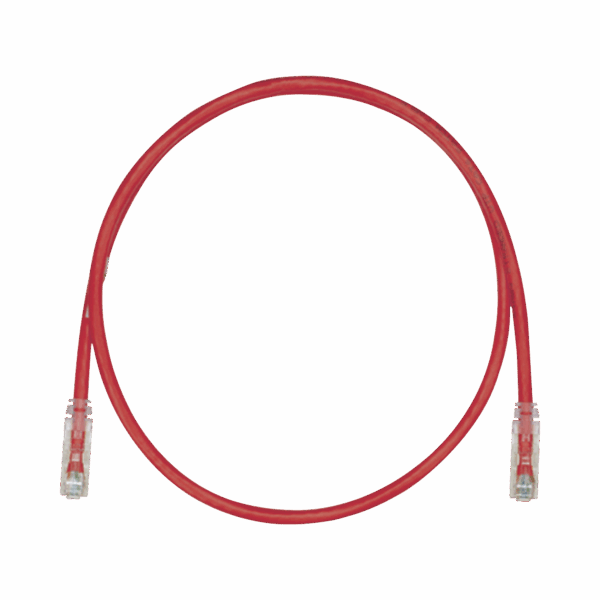 Cable de Parcheo TX6, UTP Cat6, 24 AWG, CM, Color Rojo, 15ft
