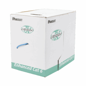 Bobina de Cable UTP 305 m. de Cobre, TX6000™ PanNet, Reelex, Azul, Categoría 6 Mejorado (23 AWG), LSZH (Bajo Humo, Cero Halógenos), de 4 pares