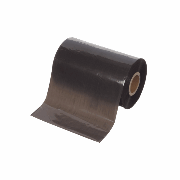 Cinta de Transferencia Térmica, Cera/Resina, color Negra, de 4.33" x 1181' (110 mm x 363 m).