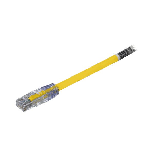 Cable de Parcheo UTP, Cat6A, 24 AWG, CM, Color Amarillo, 7ft