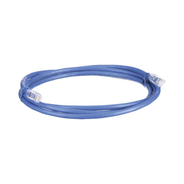 Cable de Parcheo UTP, Cat6A, 24 AWG, CM, Color Azul, 7ft