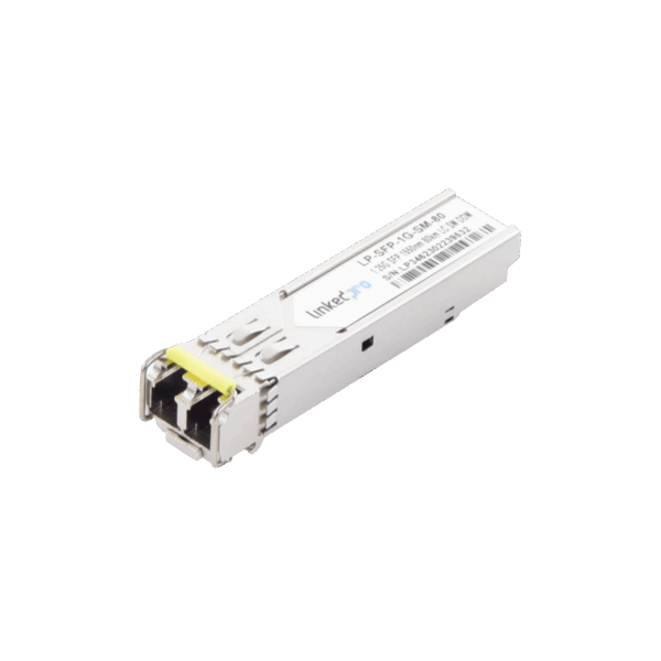 Transceptor Óptico SFP (Mini-Gbic) / Monomodo 1550 nm / 1.25 Gbps / 1000BASE-ZX / Conectores LC/UPC Dúplex / DDM / Hasta 80 km