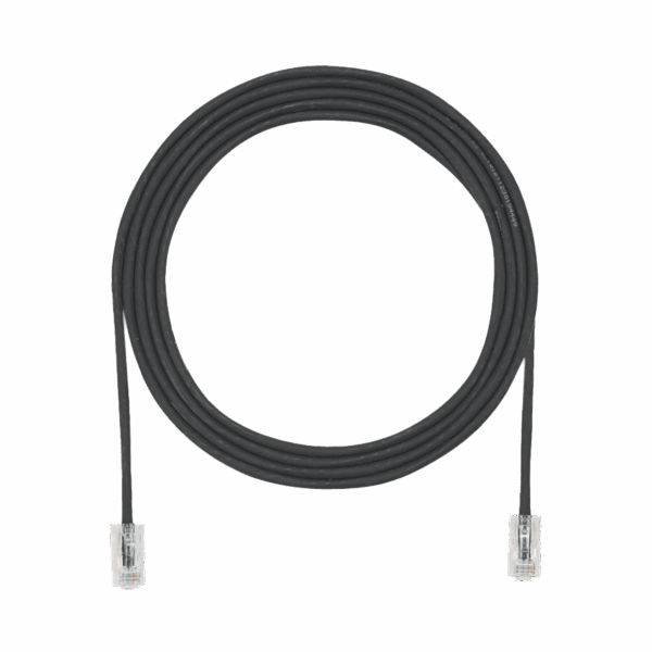 Cable de Parcheo UTP Cat6A, CM/LSZH, Diámetro Reducido (28AWG), Color Negro, 10ft