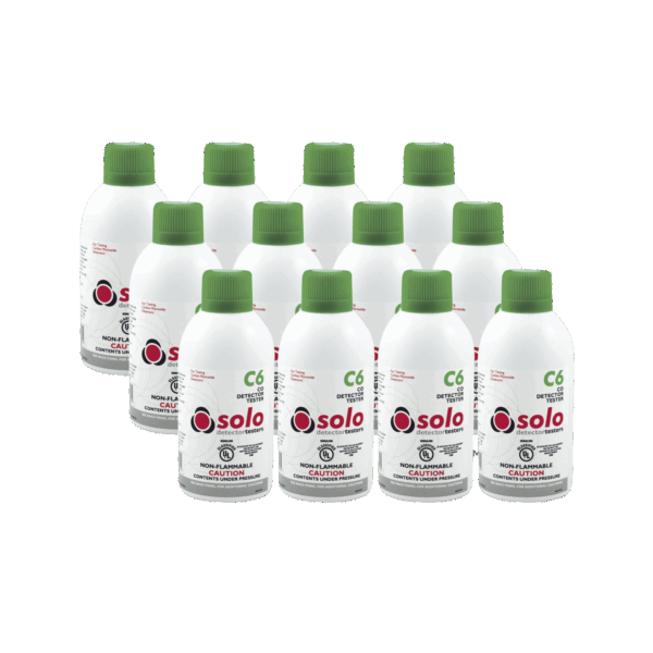 Paquete De 12 Latas De Gas Genuino De Monóxido De Carbono (CO) De Uso Manual o En Dispensadores SOLO-330/SOLO-332