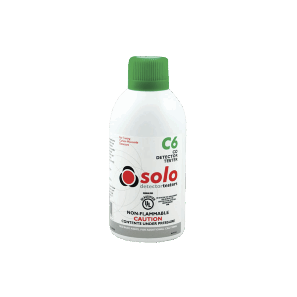 Lata De Gas De Monóxido De Carbono (CO) Genuino Para Prueba De Detectores De CO, Uso Manual o En Dispensadores SOLO-330/SOLO-332, Listado UL