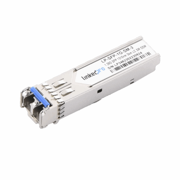 Transceptor Óptico SFP (Mini-Gbic) / Monomodo 1310 nm / 1.25 Gbps / 1000BASE / Conectores LC/UPC Dúplex / DDM / Hasta 3 km