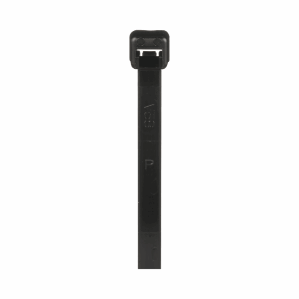 Cincho de Nylon 6.6 de Bloqueo, 188 mm largo x 4.8mm ancho, Color Negro, Exterior Resistente a Rayos UV, Paquete de 1000pz