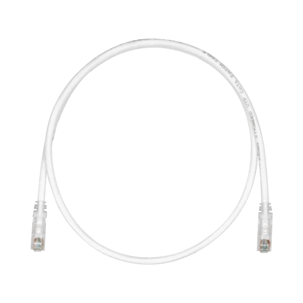 Cable de Parcheo TX6, UTP Cat6, 24 AWG, CM, Color Blanco Mate, 30ft