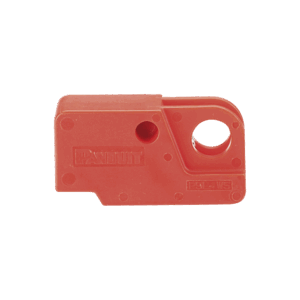 Dispositivo de Bloqueo LOTO para Interruptores Eléctricos de Palanca, de 15.2 x 22.3 mm, Color Rojo