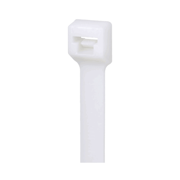 Cincho de Bloqueo de Nylon 6.6, Color Natural, 142 mm largo x 2.5mm ancho, sección transversal en miniatura, 1000 piezas