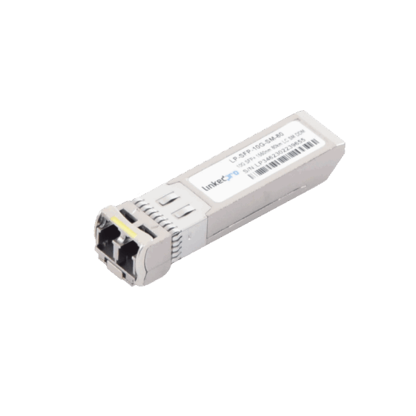Transceptor Óptico SFP+ (Mini-Gbic) / Monomodo 1550 nm / 10 Gbps / 10GBASE-ZR / Conectores LC/UPC Dúplex / DDM / Hasta 80 km