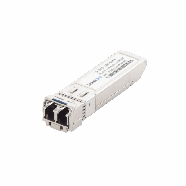 Transceptor Óptico SFP+ (Mini-Gbic) / Monomodo 1310 nm / 10 Gbps / 10GBASE / Conectores LC/UPC Dúplex / DDM / Hasta 5 km