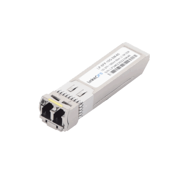 Transceptor Óptico SFP+ (Mini-Gbic) / Monomodo 1550 nm / 10 Gbps / 10GBASE-ER / Conectores LC/UPC Dúplex / DDM / Hasta 60 km