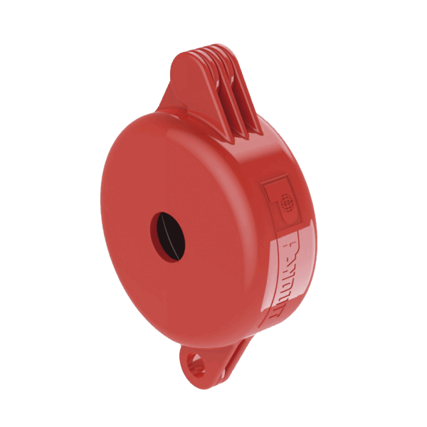 Dispositivo de Bloqueo LOTO para Válvulas de Compuerta, para Diámetros de 1" a 3", Color Rojo