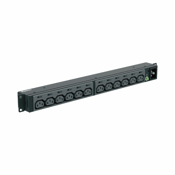 PDU Básico para Distribución de Energía, Enchufe de Entrada NEMA L6-20P, Con 13 Contactos C13, Instalación Horizontal de 19in, 1UR, 20 Amp, 220 Vca