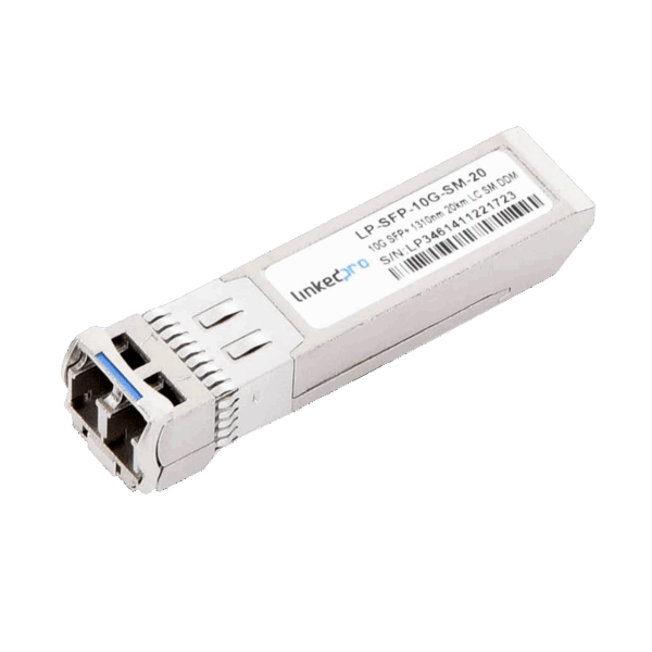 Transceptor Óptico SFP+ (Mini-Gbic) / Monomodo 1310 nm / 10 Gbps / 10GBASE-LR / Conectores LC/UPC Dúplex / DDM / Hasta 20 km
