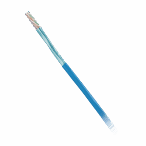 Bobina de Cable Blindado F/UTP de 4 Pares, Cat6, LSZH (Libre de Gases Tóxicos), Color Azul, 305m