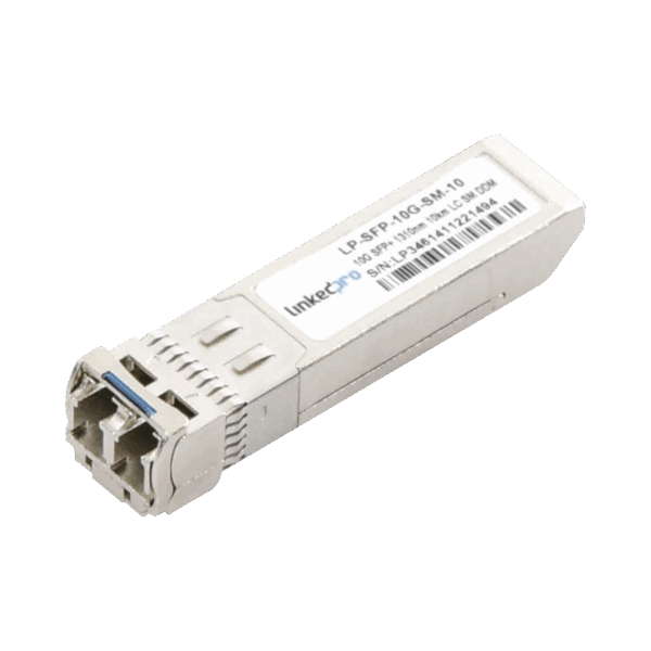 Transceptor Óptico SFP+ (Mini-Gbic) / Monomodo 1310 nm / 10 Gbps / 10GBASE-LR / Conectores LC/UPC Dúplex / DDM / Hasta 10 km