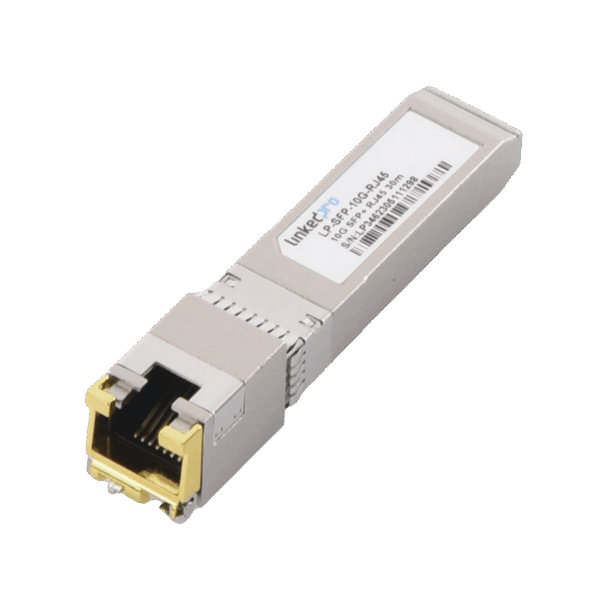Transceptor Óptico SFP+ a RJ45 /10 Gbps / Conector RJ45 / 10GBASE-T / Distancia de hasta 30 m.