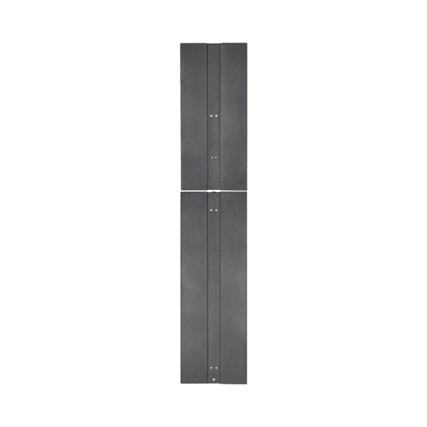 Tapa Final de Fila, Para Organizador Vertical PE2V PatchRunner™ 2, de 45 UR, Color Negro