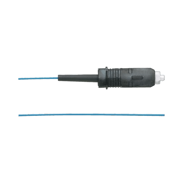 Pigtail de Fibra Óptica SC Simplex, Multimodo OM3 50/125, 900um, Color Aqua, 1 Metro