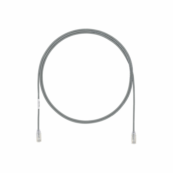 Cable de Parcheo UTP Cat6A, CM/LSZH, Diámetro Reducido (28AWG), Color Gris, 20 ft