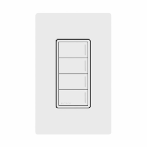 (RadioRa3) Botonera Sunnata Blanco 4 escenas para Radio RA3, programe escenas diferentes en cada botón.