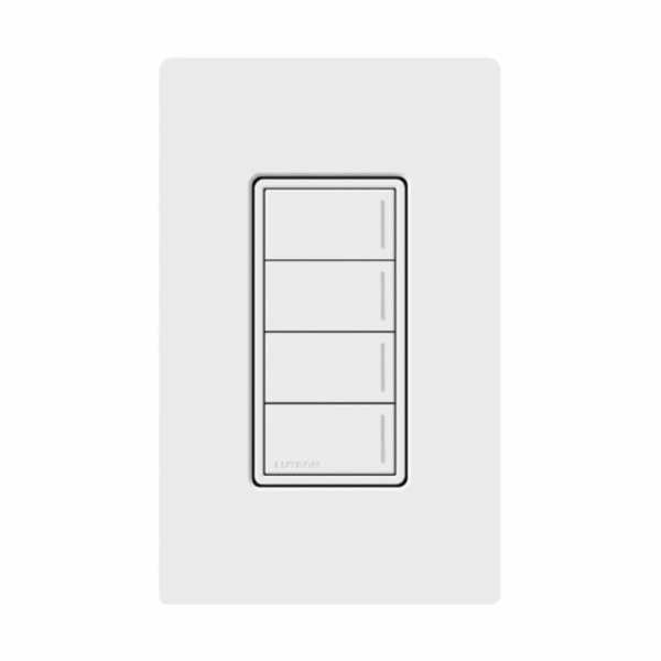 (RadioRa3) Botonera Sunnata Blanco 4 escenas para Radio RA3, programe escenas diferentes en cada botón.