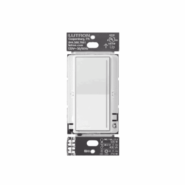 (RadioRa3) )Atenuador (dimmer) Auxiliar de pared, compañero de atenuadores multilocación. Usar en 3 vías o escalera.