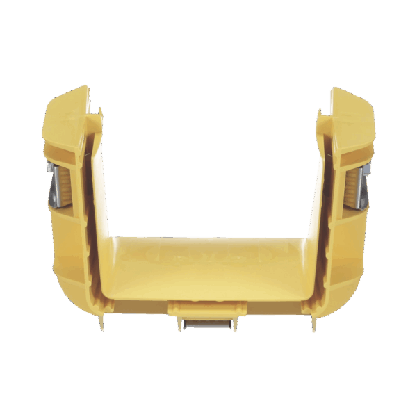 Union Recta "Cople", Para Canaleta FiberRunner™ 4X4, Color Amarillo